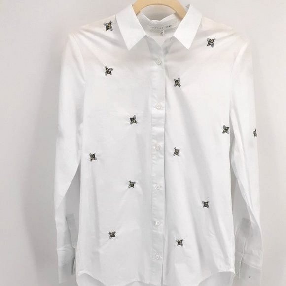 Endless Rose Tops - Honey Bee button down Shirt - S